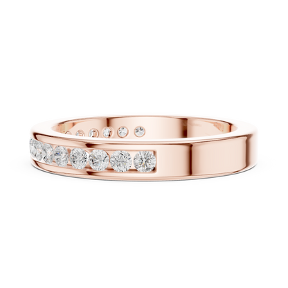 Round Channel Lab Grown Diamond Ring