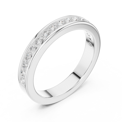 Round Channel Lab Grown Diamond Ring