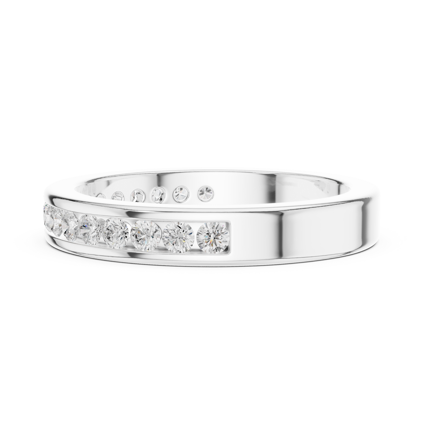 Round Channel Lab Grown Diamond Ring