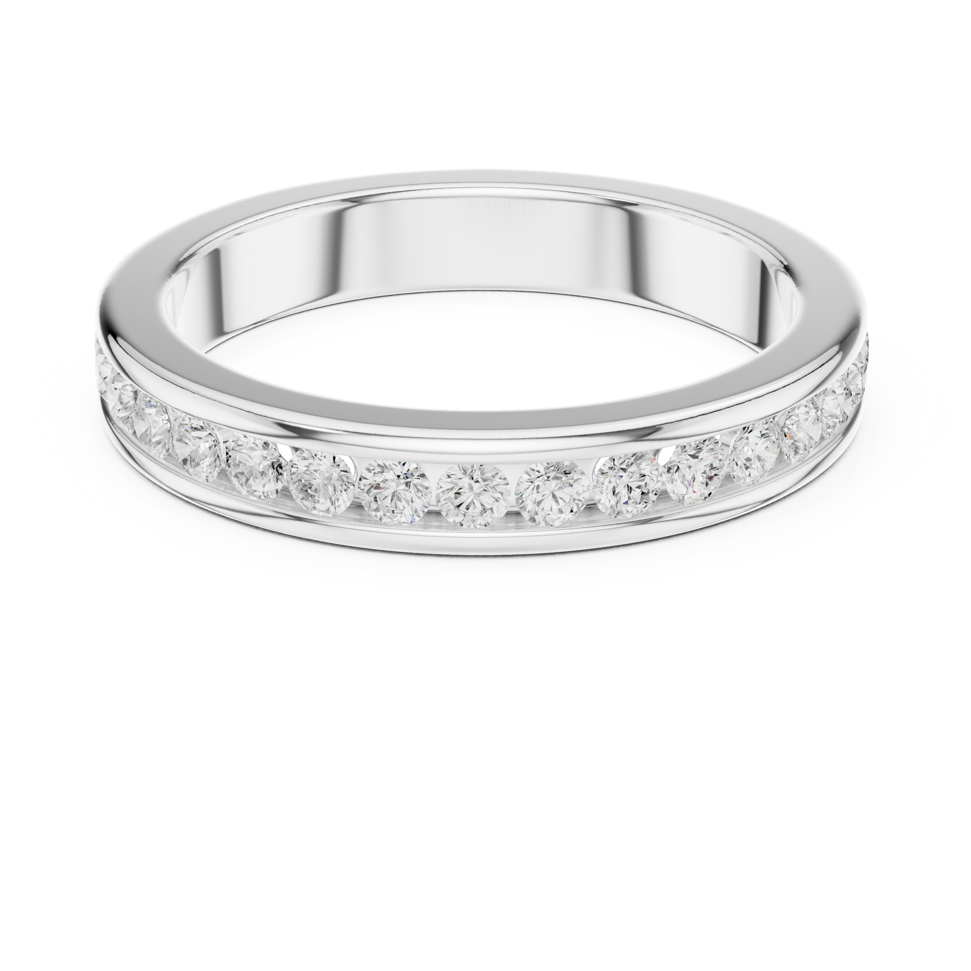 Round Channel Lab Grown Diamond Ring