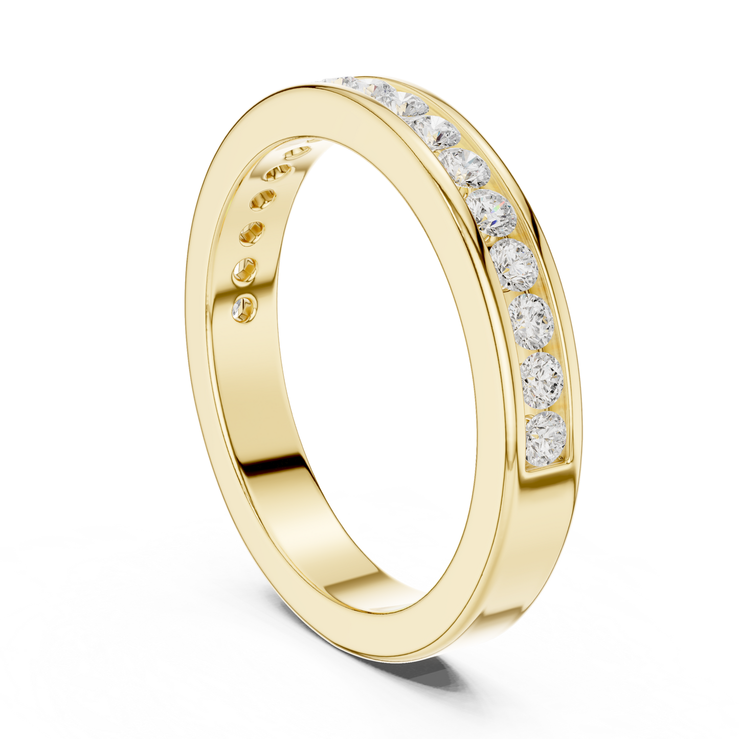 Round Channel Lab Grown Diamond Ring