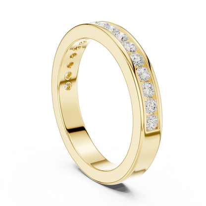 Round Channel Lab Grown Diamond Ring
