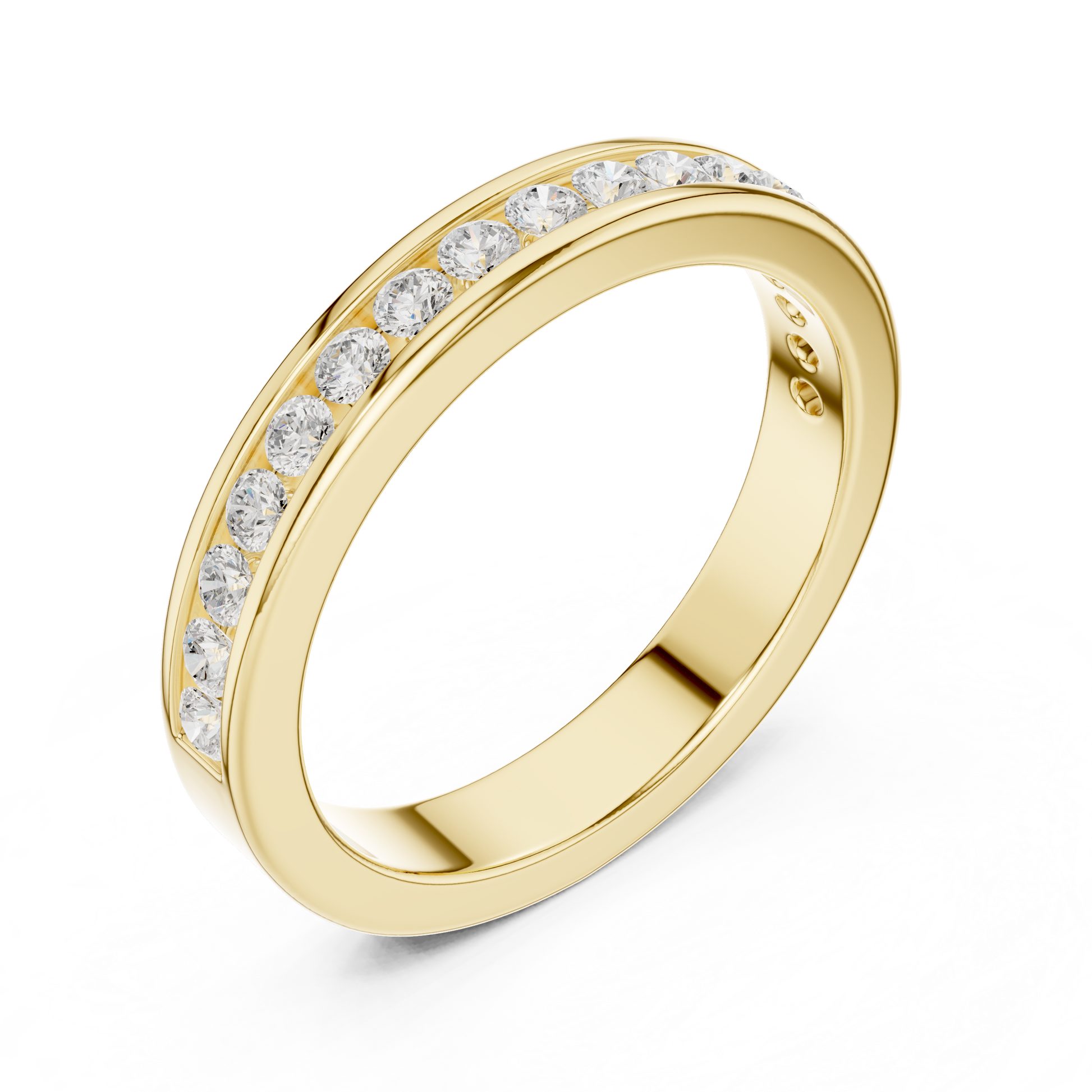 Round Channel Lab Grown Diamond Ring