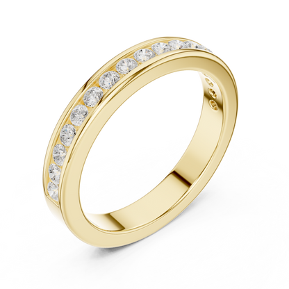 Round Channel Lab Grown Diamond Ring