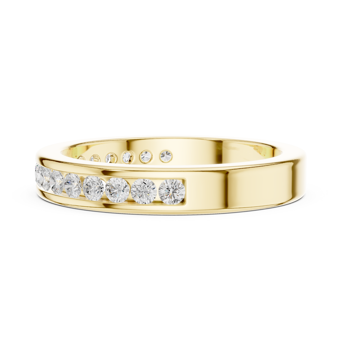 Round Channel Lab Grown Diamond Ring