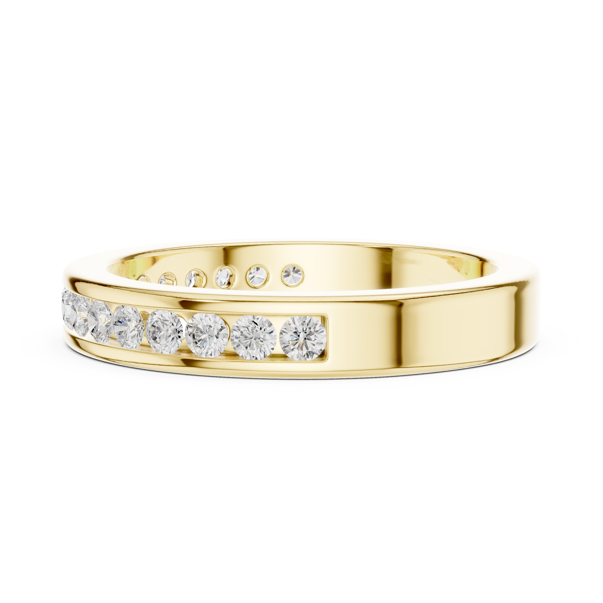 Round Channel Lab Grown Diamond Ring