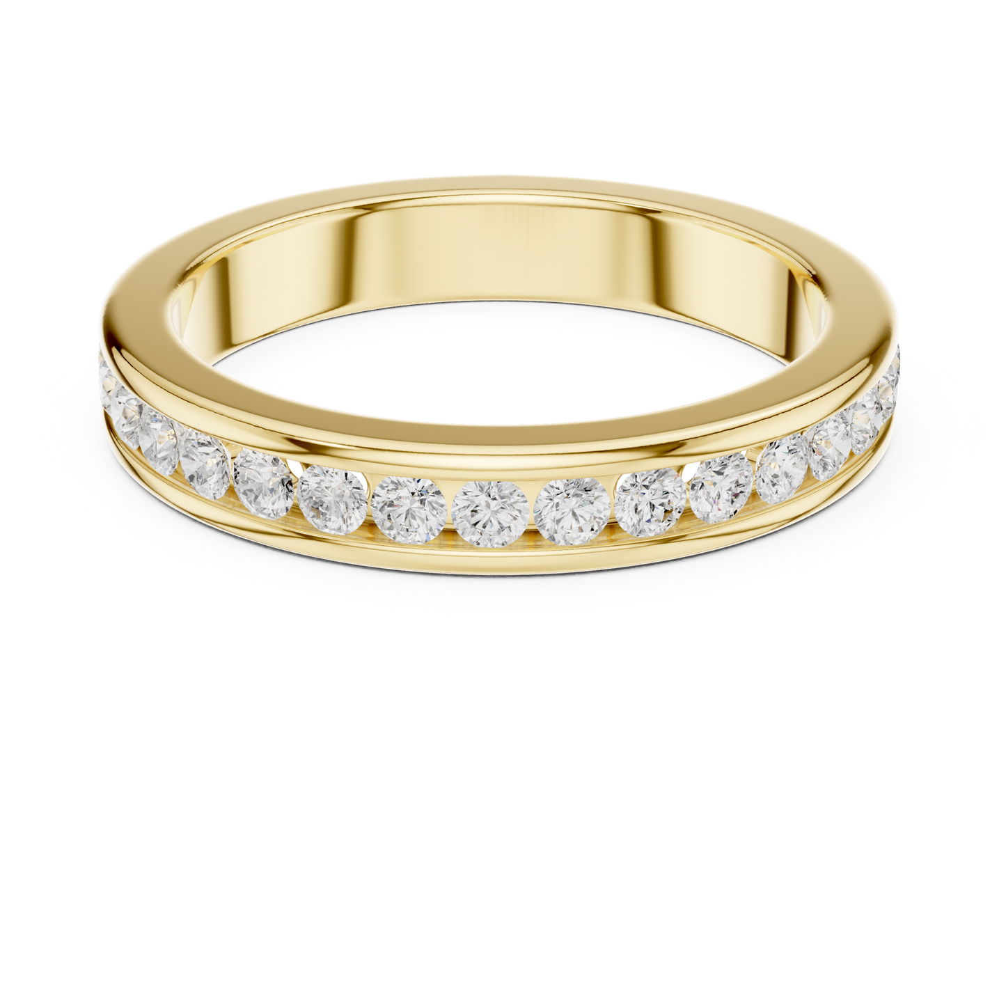 Round Channel Lab Grown Diamond Ring