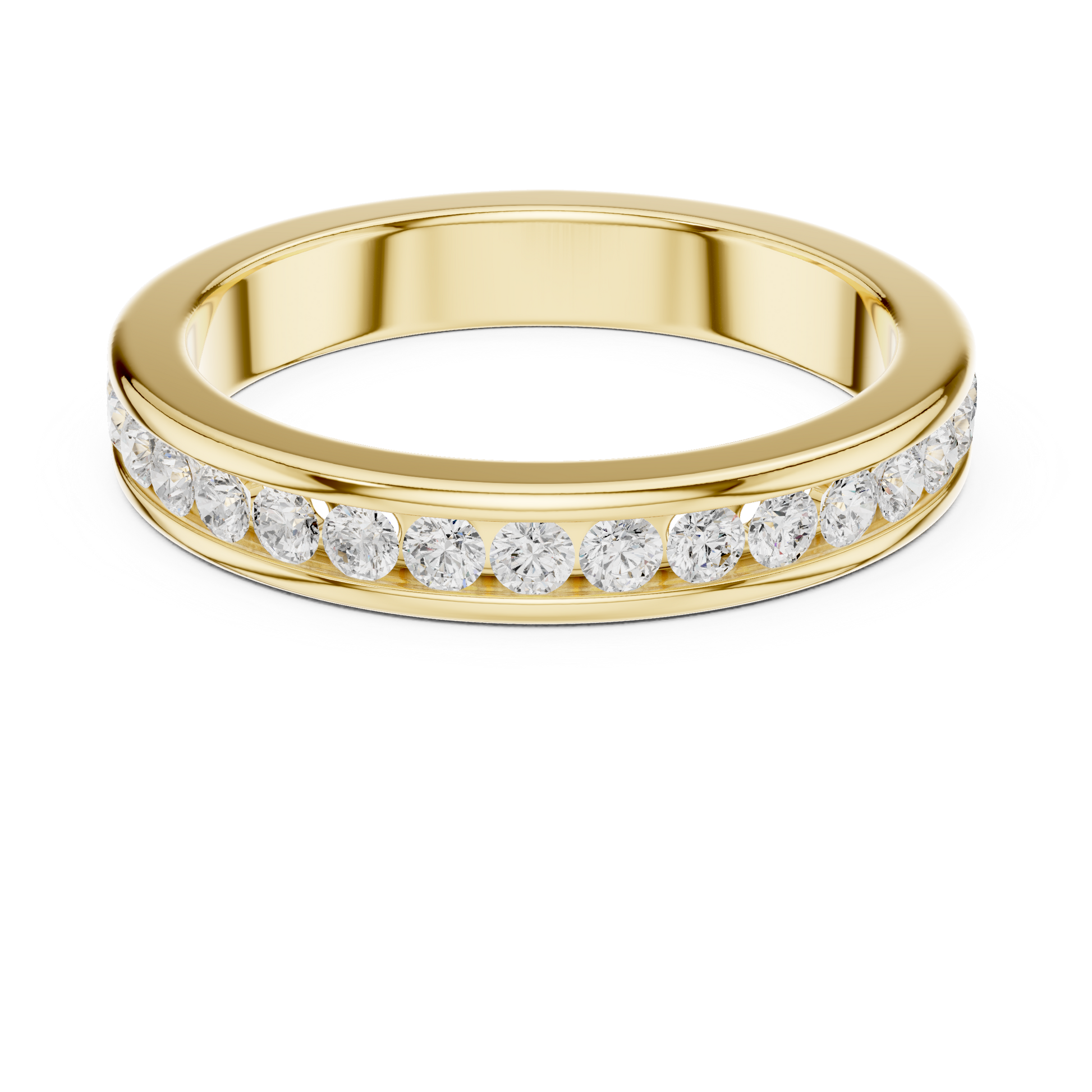 Round Channel Lab Grown Diamond Ring