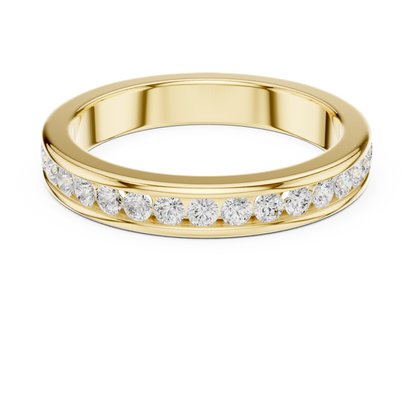 Round Channel Lab Grown Diamond Ring