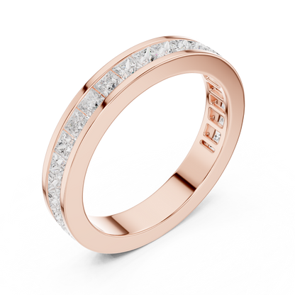 Princess Channel Lab Grown Diamond Ring