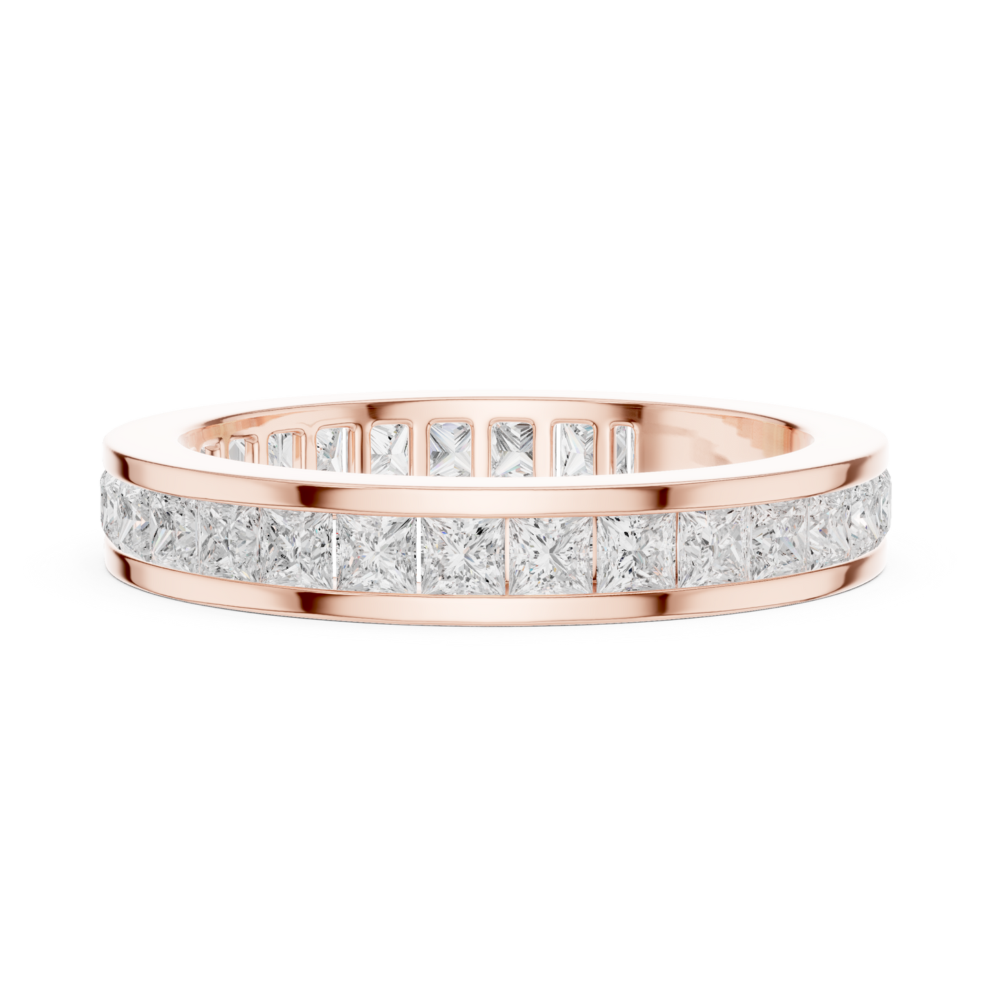 Princess Channel Lab Grown Diamond Ring