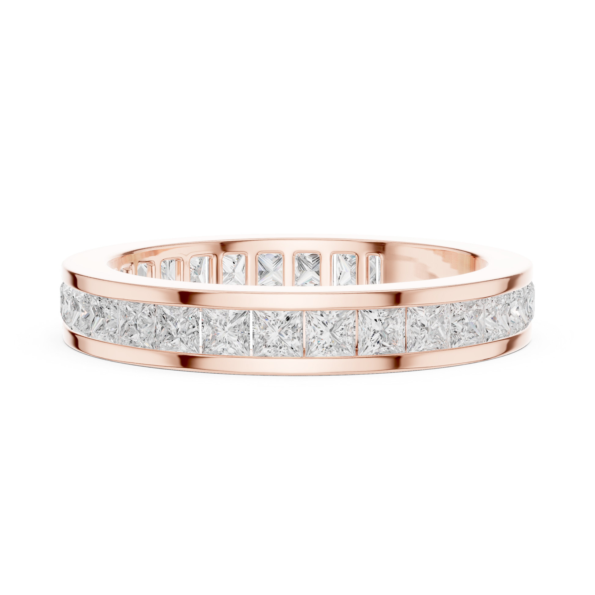 Princess Channel Lab Grown Diamond Ring