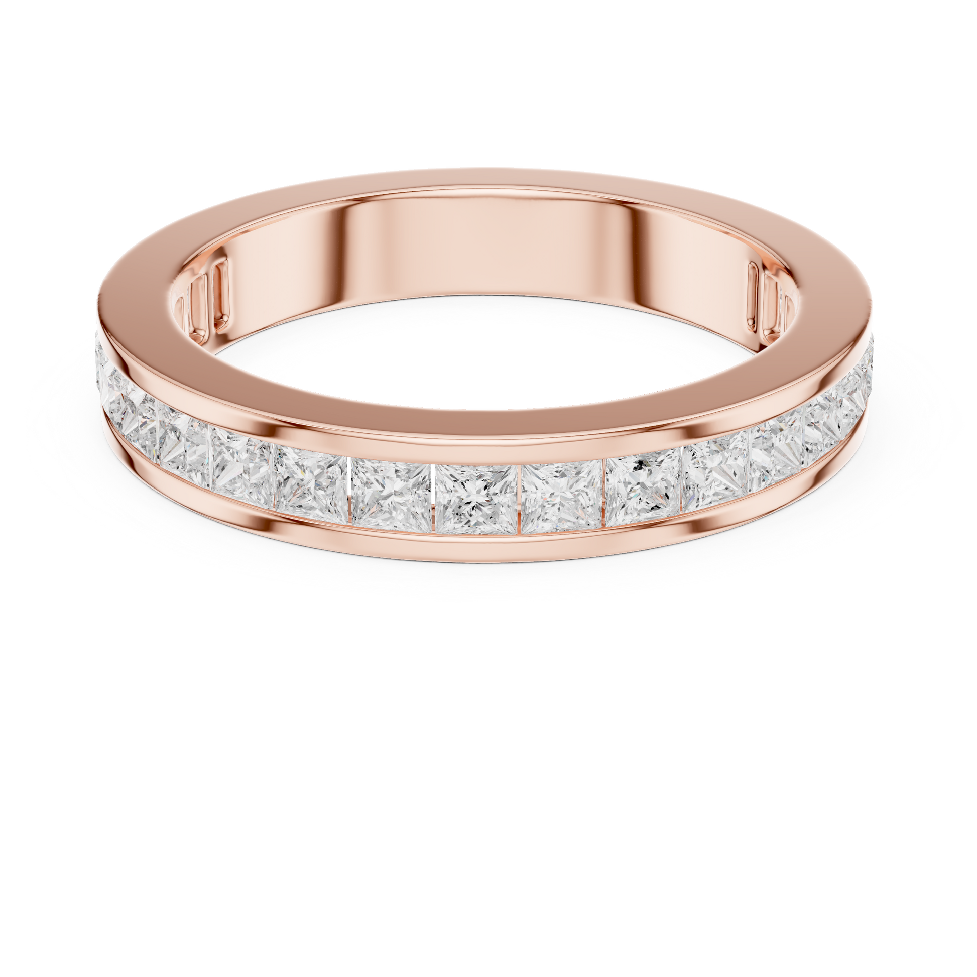 Princess Channel Lab Grown Diamond Ring