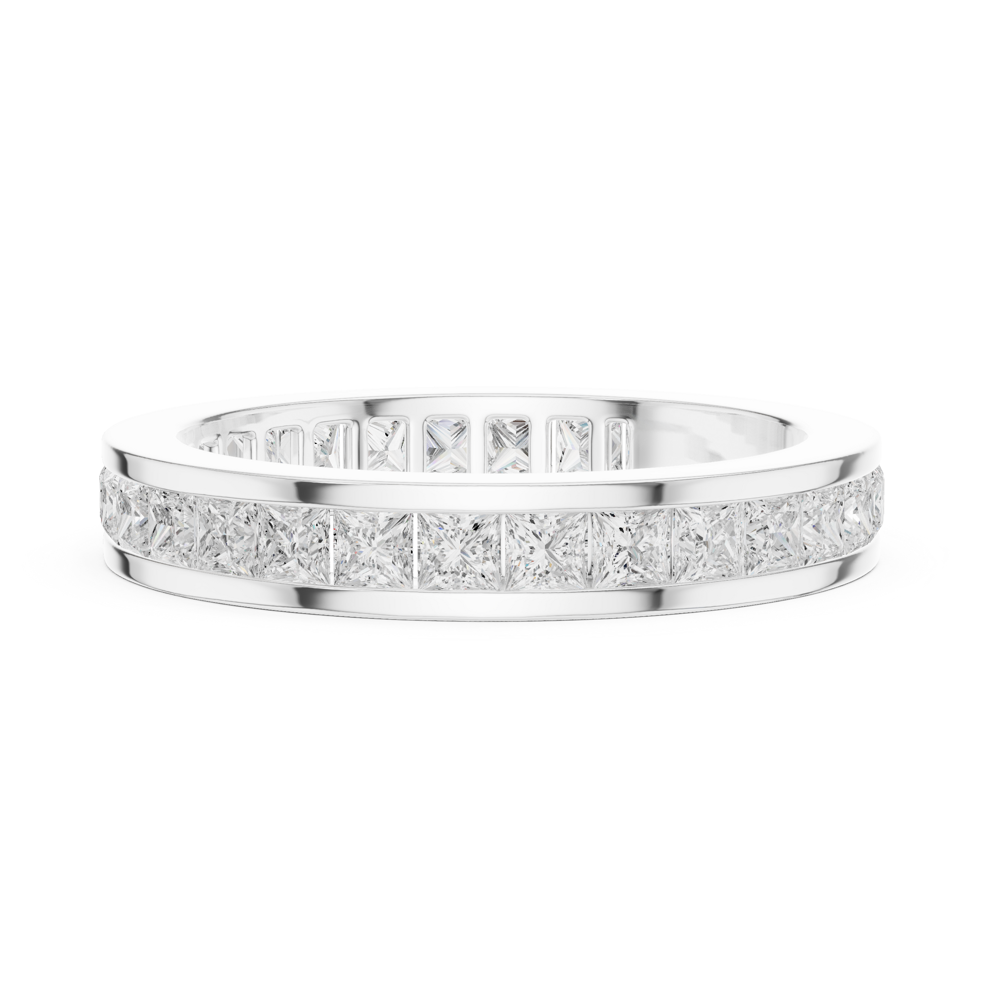 Princess Channel Lab Grown Diamond Ring