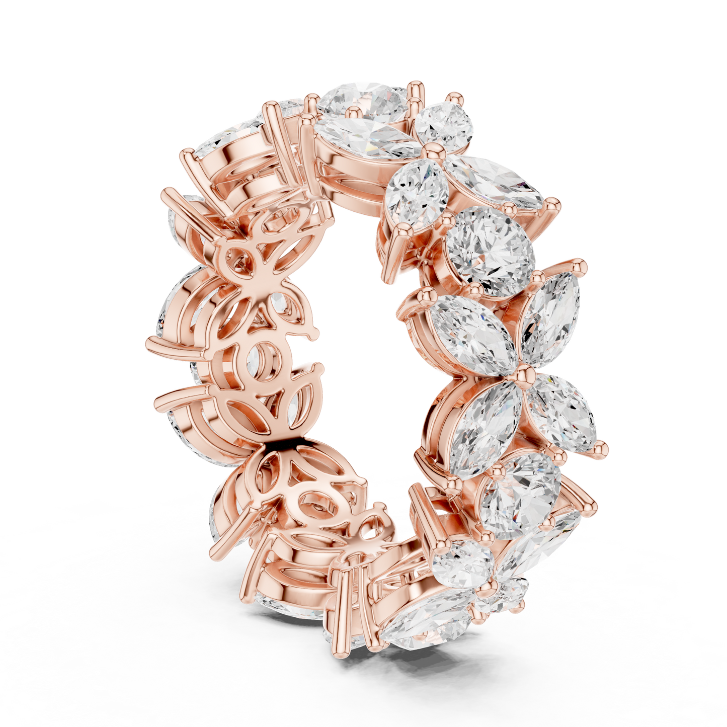 Mixed Shape Lab Grown Diamond Halo Ring