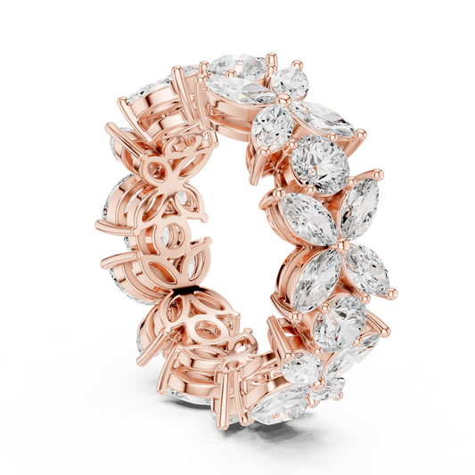 Mixed Shape Lab Grown Diamond Halo Ring
