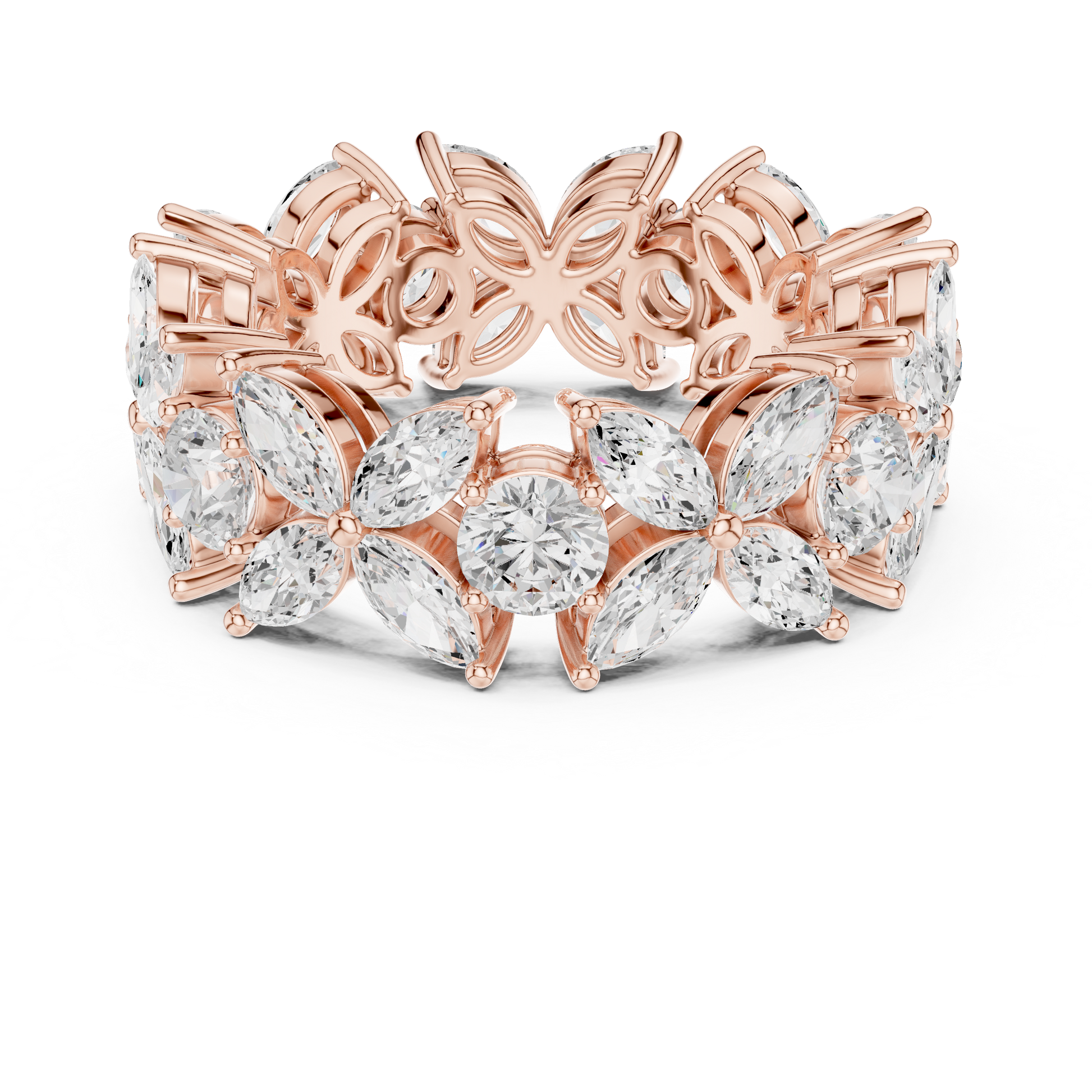 Mixed Shape Lab Grown Diamond Halo Ring