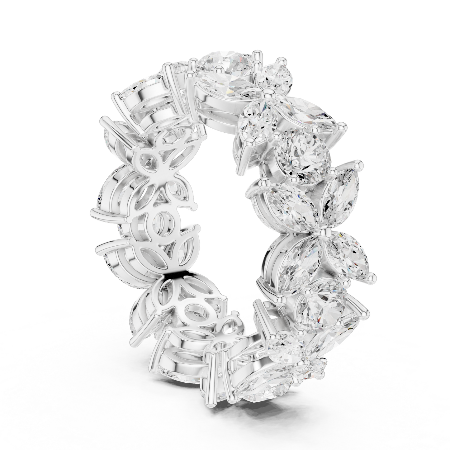 Mixed Shape Lab Grown Diamond Halo Ring