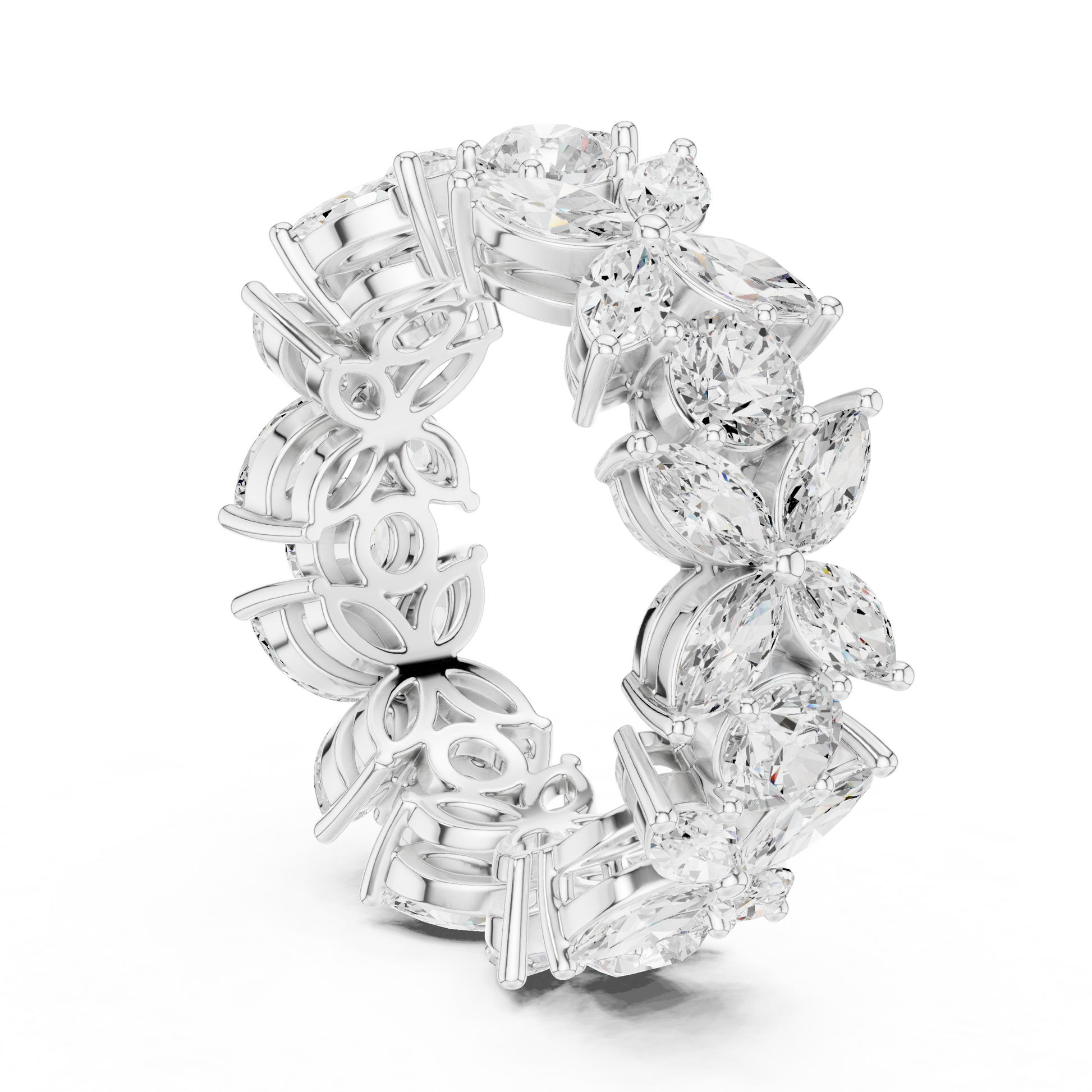 Mixed Shape Lab Grown Diamond Halo Ring