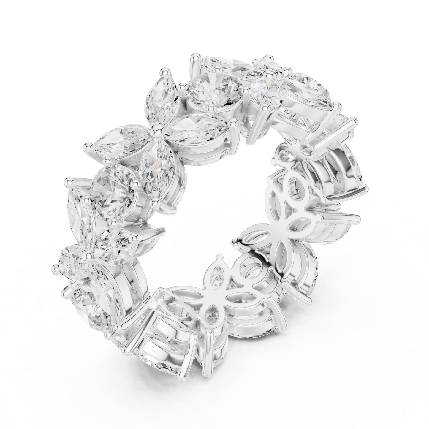 Mixed Shape Lab Grown Diamond Halo Ring