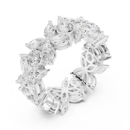 Mixed Shape Lab Grown Diamond Halo Ring