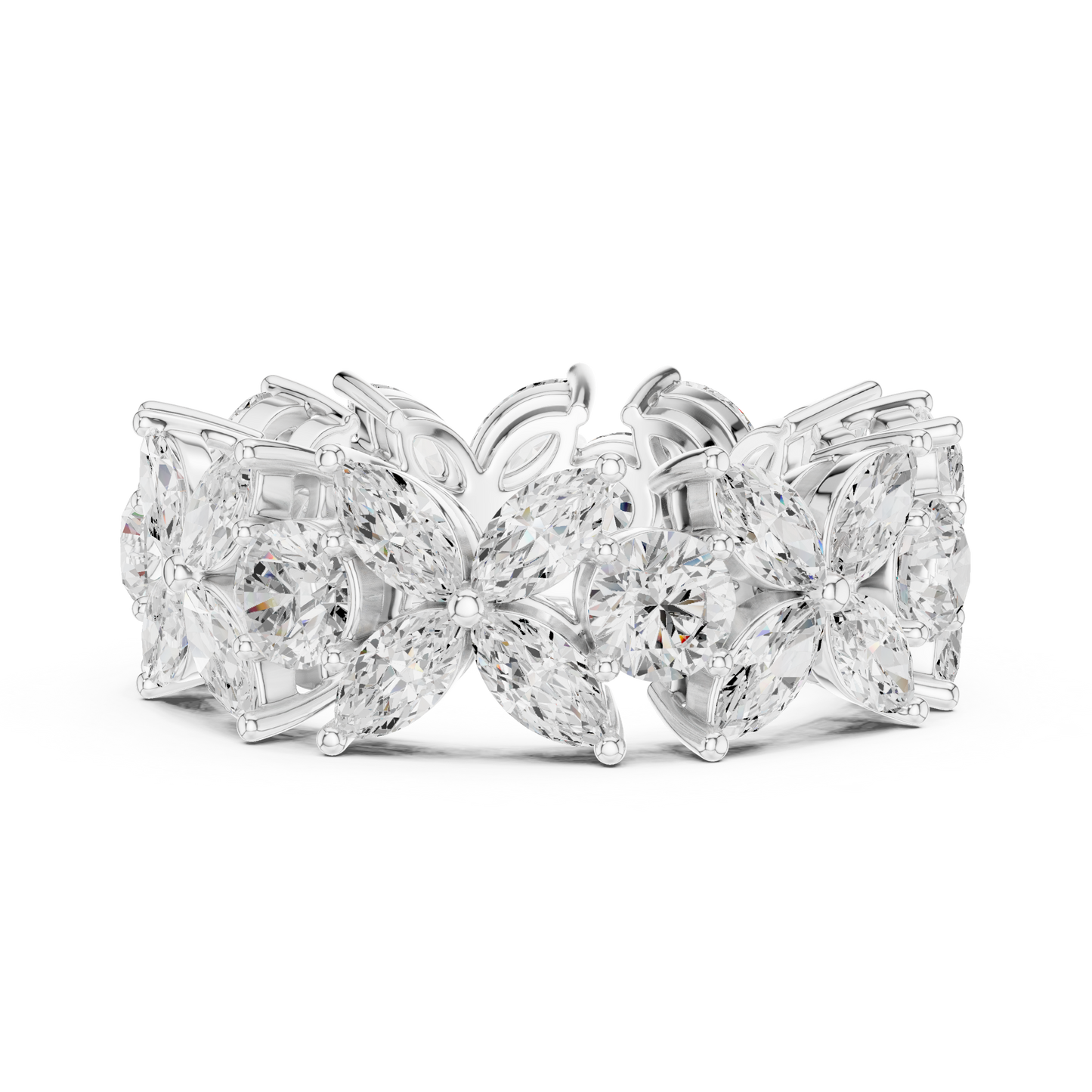 Mixed Shape Lab Grown Diamond Halo Ring