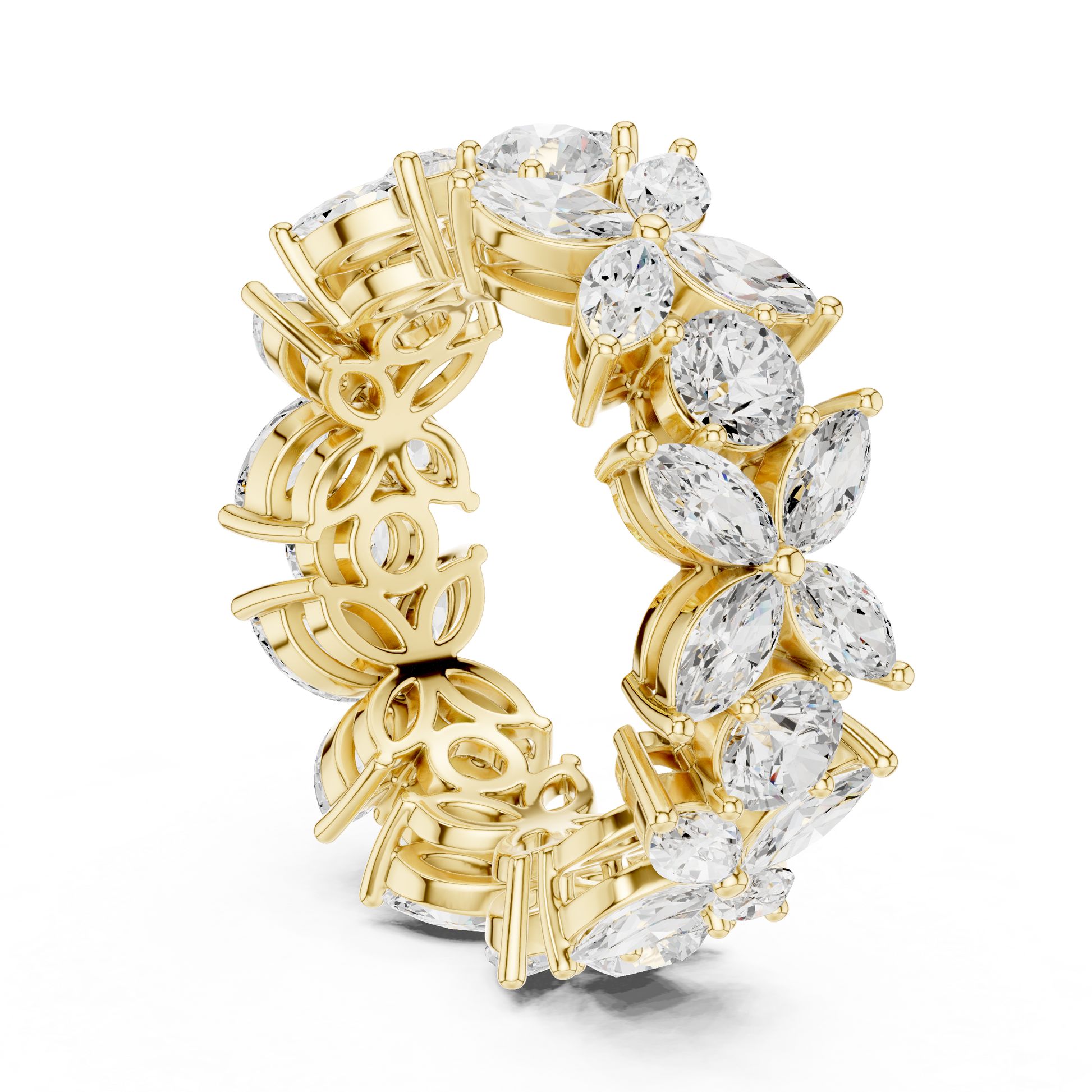 Mixed Shape Lab Grown Diamond Halo Ring