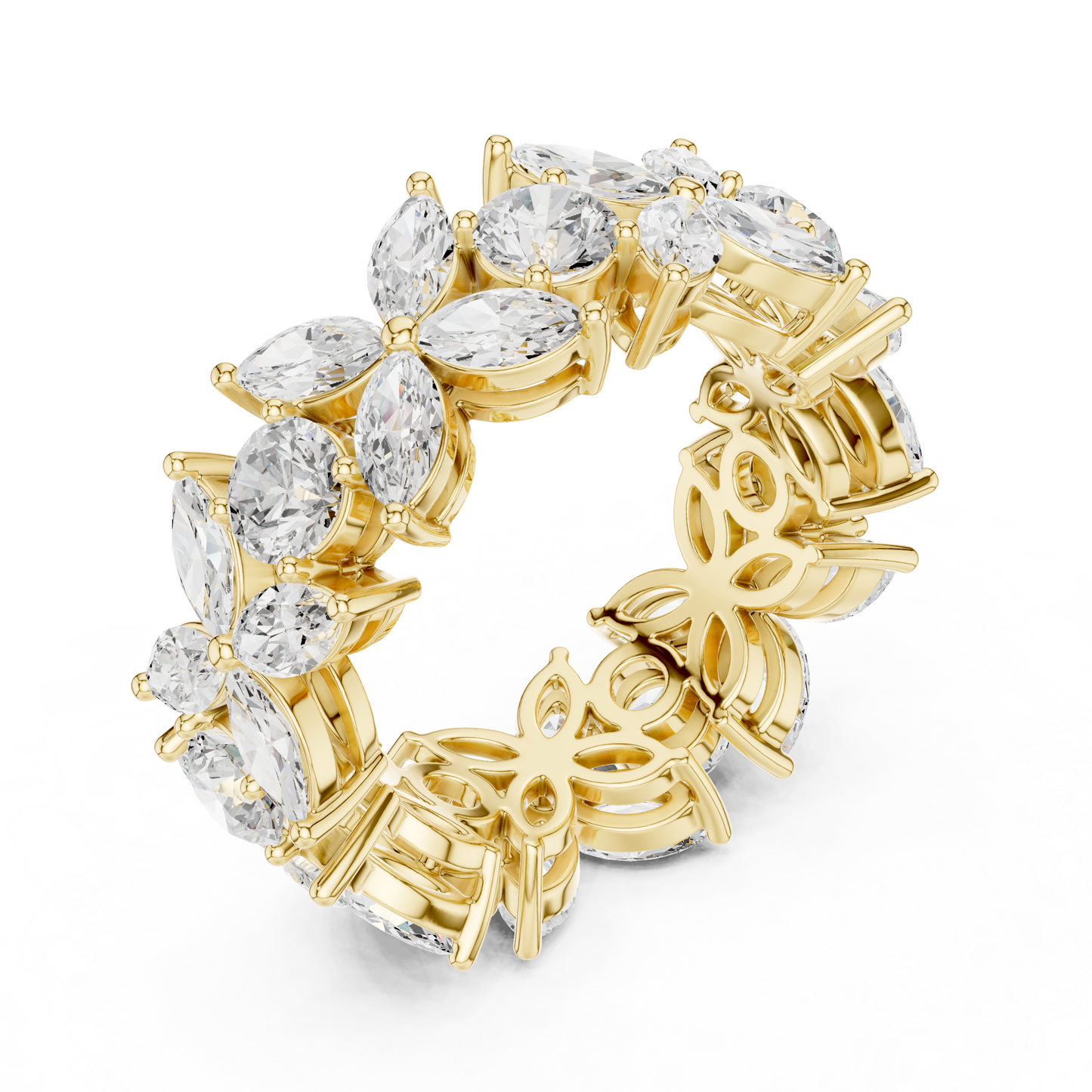 Mixed Shape Lab Grown Diamond Halo Ring