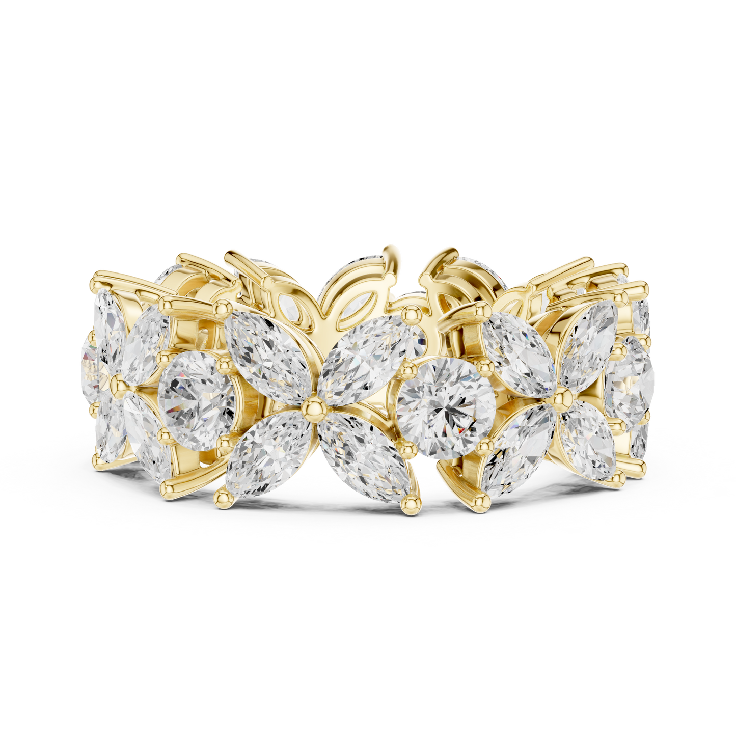 Mixed Shape Lab Grown Diamond Halo Ring