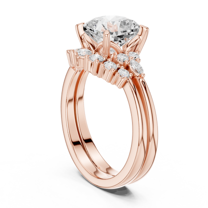 Mixed Shape Lab Grown Diamond Halo Ring