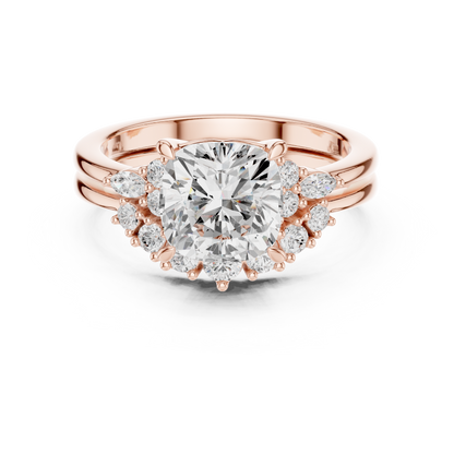 Mixed Shape Lab Grown Diamond Halo Ring