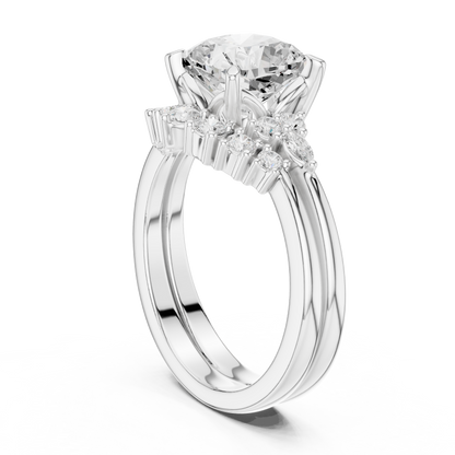 Mixed Shape Lab Grown Diamond Halo Ring