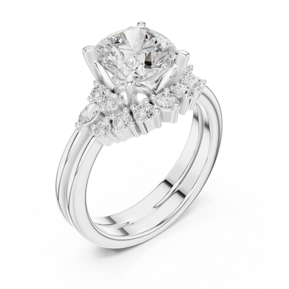 Mixed Shape Lab Grown Diamond Halo Ring