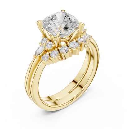 Mixed Shape Lab Grown Diamond Halo Ring