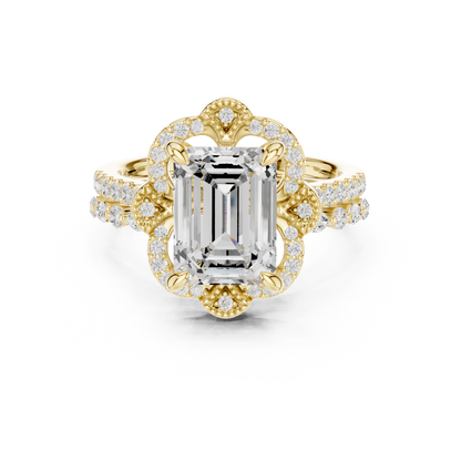 Mixed Shape Lab Grown Diamond Halo Ring