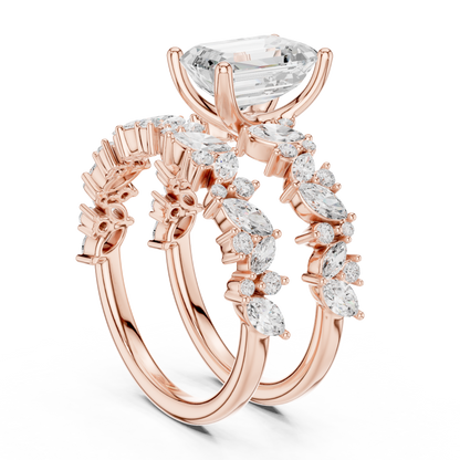 Mixed Shape Lab Grown Diamond Side Stone Ring