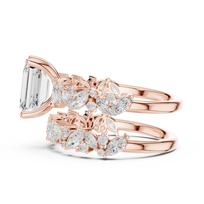 Mixed Shape Lab Grown Diamond Side Stone Ring