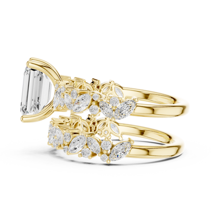 Mixed Shape Lab Grown Diamond Side Stone Ring