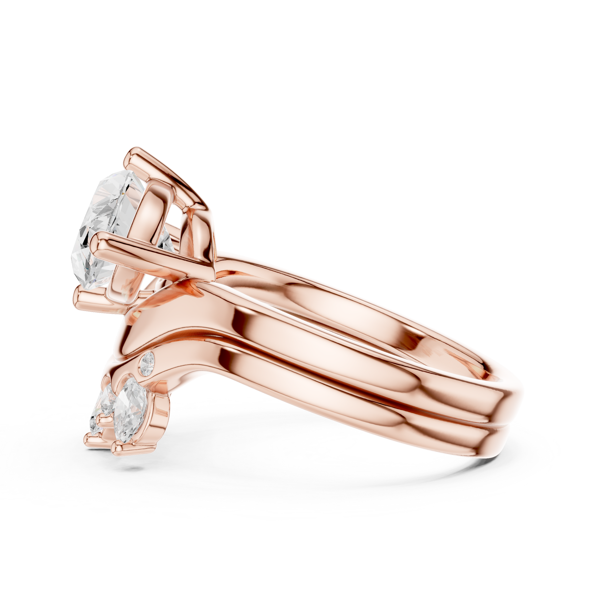 Mixed Shape Lab Grown Diamond Halo Ring