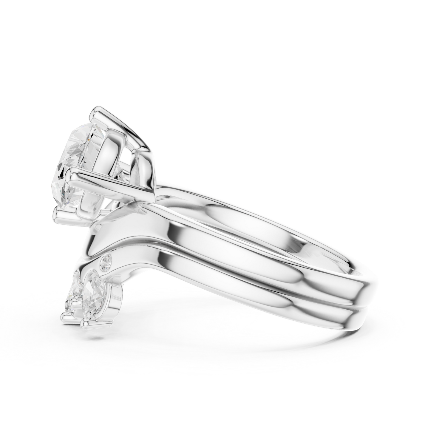 Mixed Shape Lab Grown Diamond Halo Ring