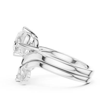 Mixed Shape Lab Grown Diamond Halo Ring