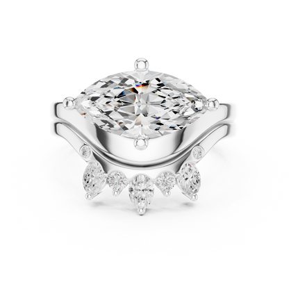 Mixed Shape Lab Grown Diamond Halo Ring