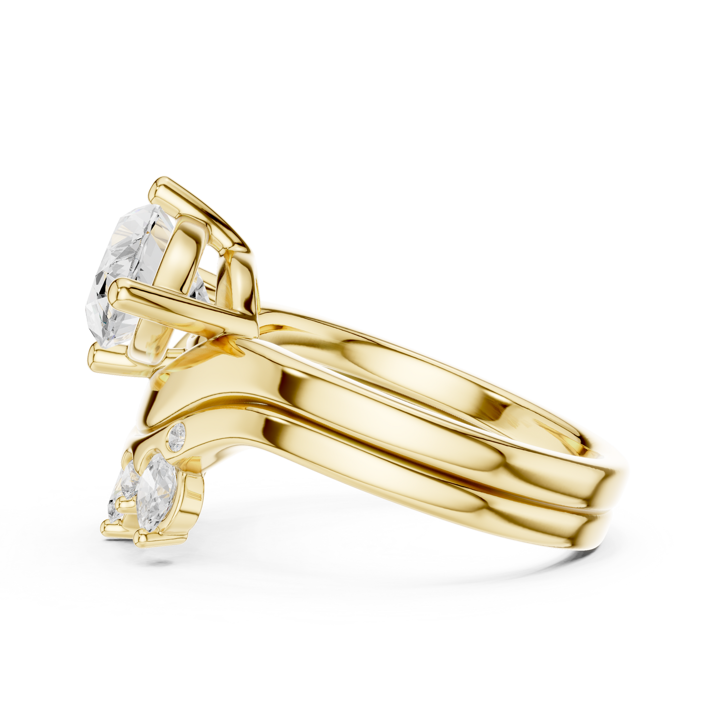Mixed Shape Lab Grown Diamond Halo Ring