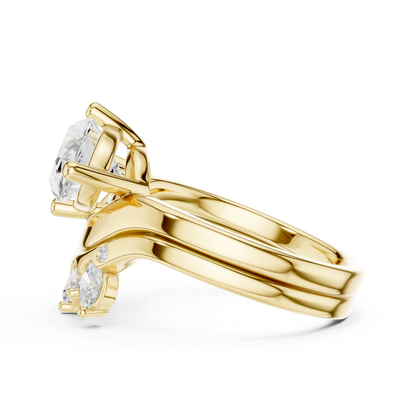 Mixed Shape Lab Grown Diamond Halo Ring